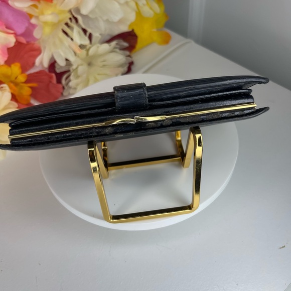 Vintage Black Epi Leather Louis Vuitton long Kiss snap Wallet - Picture 7 of 15